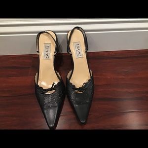 Pointy sling back heels